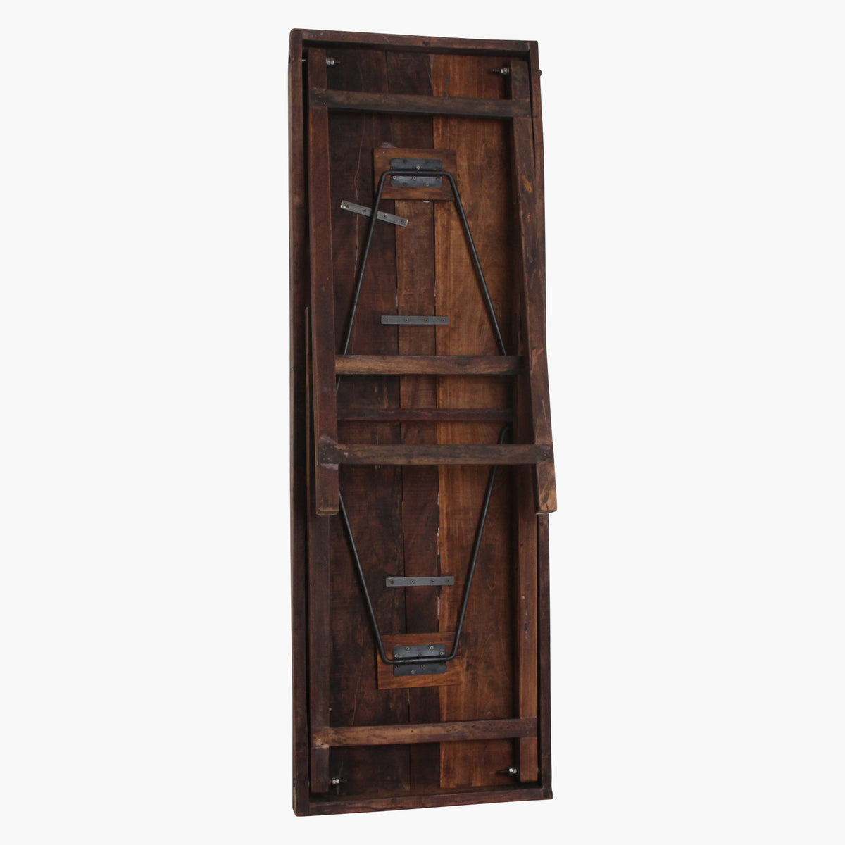 Table de marché en bois marron, pliable Raw Materials