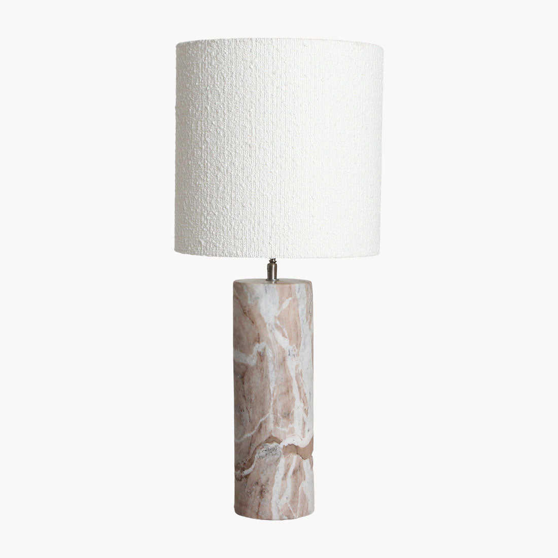 Pied de lampe Fantasy Marbre Brun Rond Matières premières