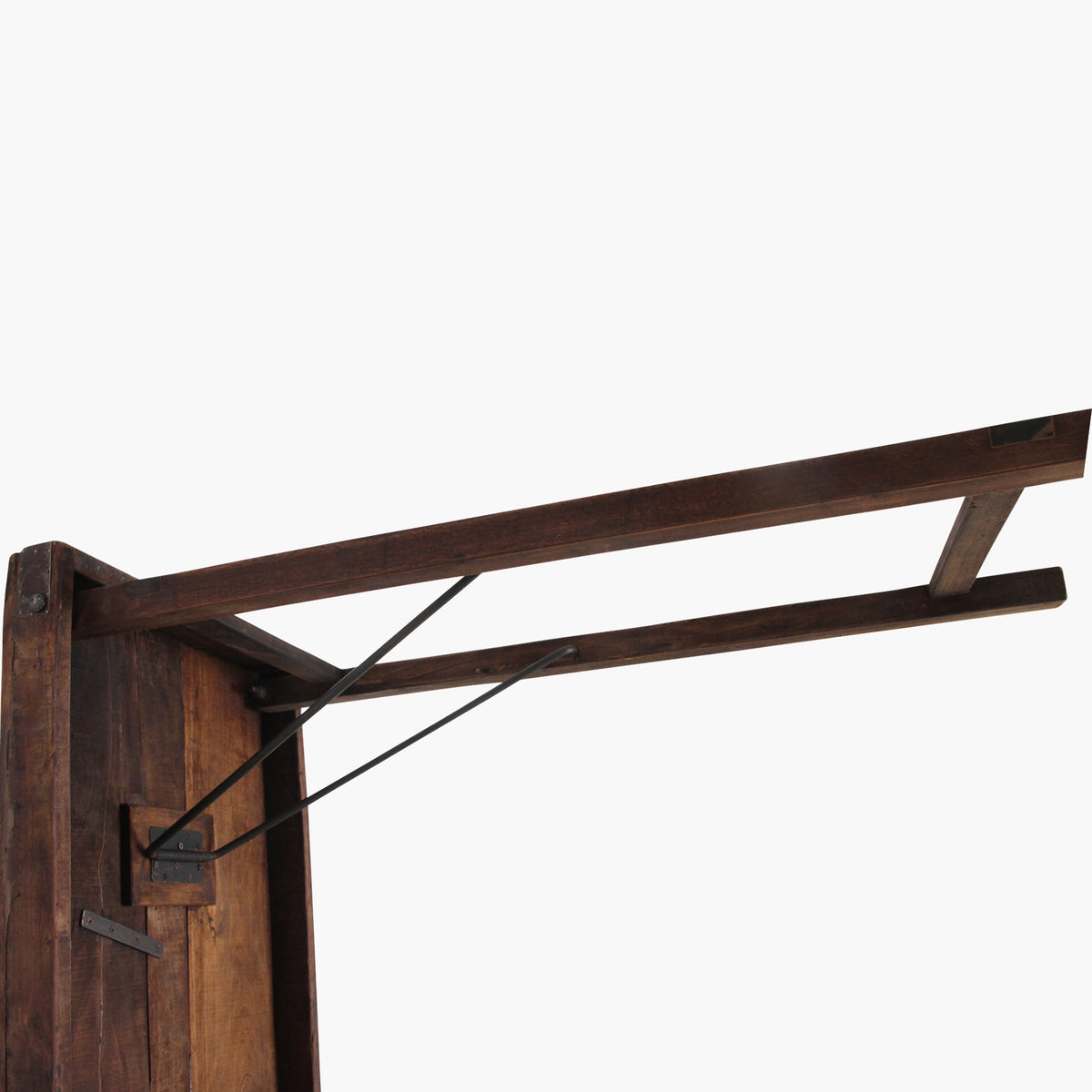 Table de marché en bois marron, pliable Raw Materials