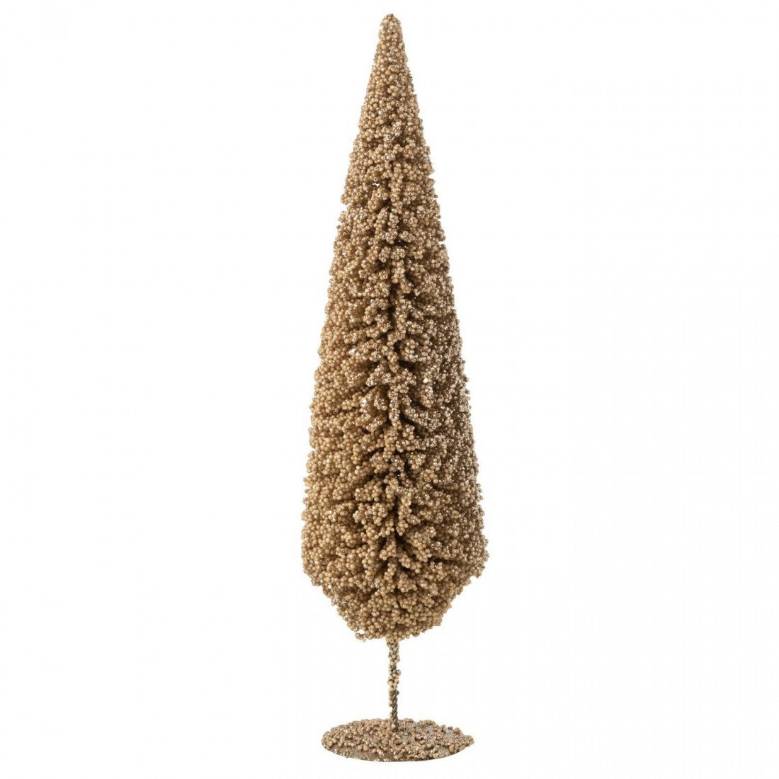 Sapin de Noël Bonnet couleur champagne Lot de 3 J-Line
