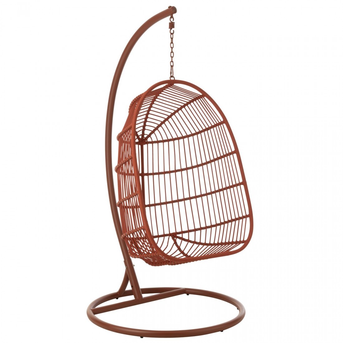 Chaise suspendue Egga Métal/Corde Rouge J-Line