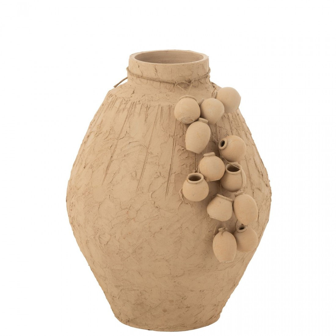 Pot + Pots suspendus Argile Naturel Large J-Line