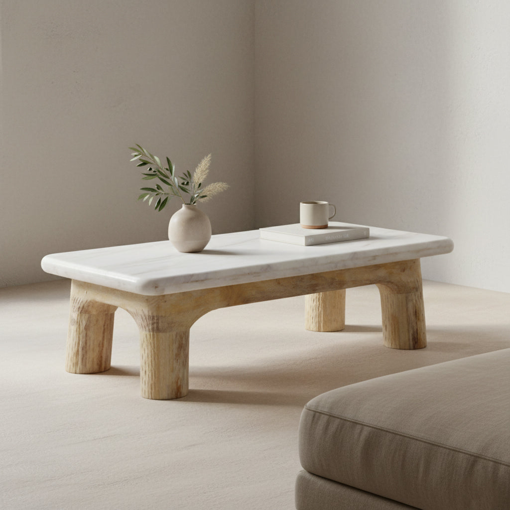 Table basse Sandy Dunes Matières premières