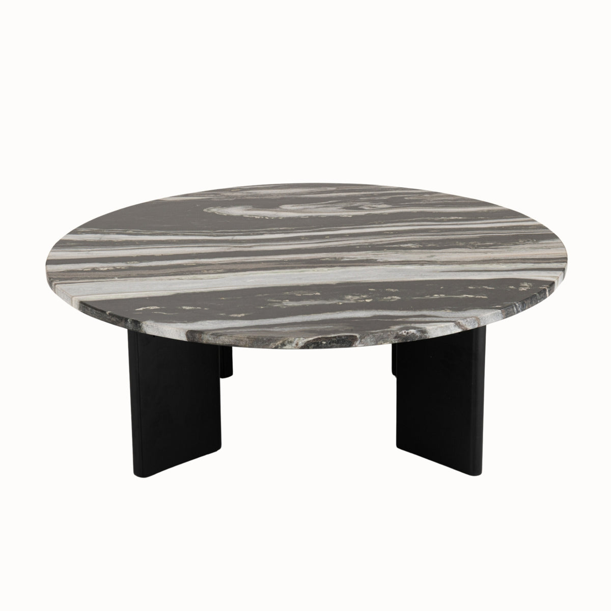 Table basse Mathilde Marbre Noir/Gris J-Line