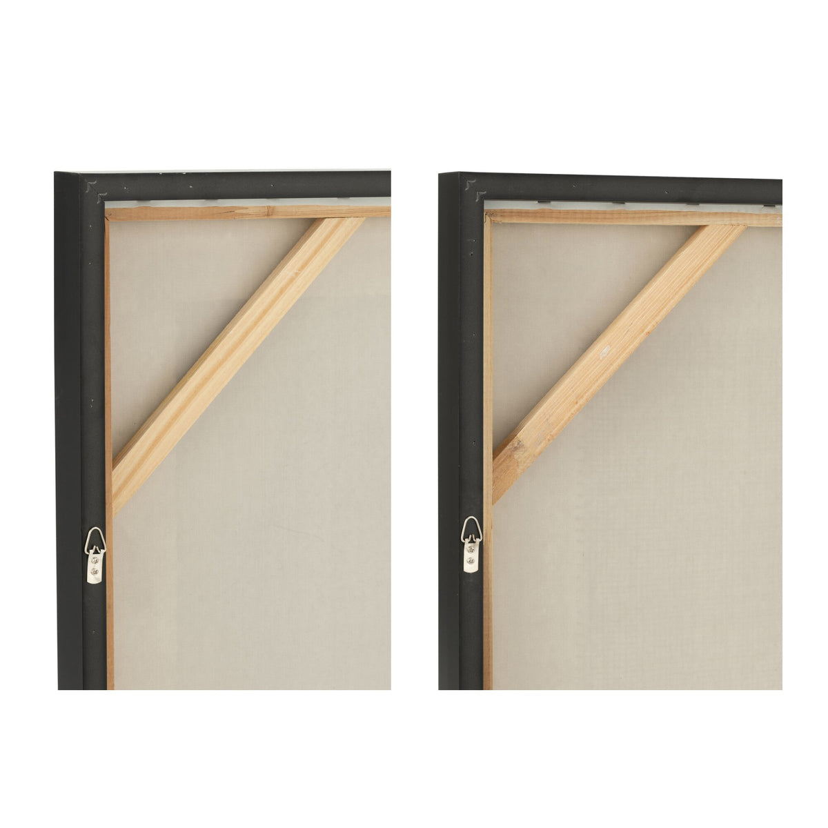 Lot de 2 tableaux Lame Acryl Écru/Taupe J-Line