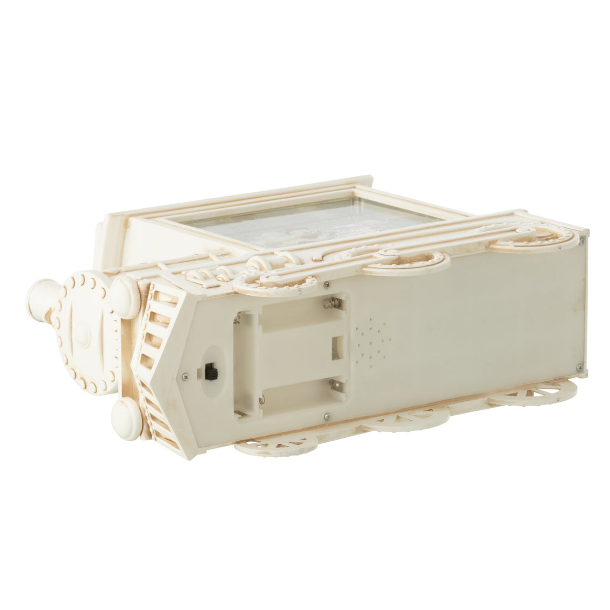 Boule à neige Locomotive Plastique Blanc H26cm J-Line