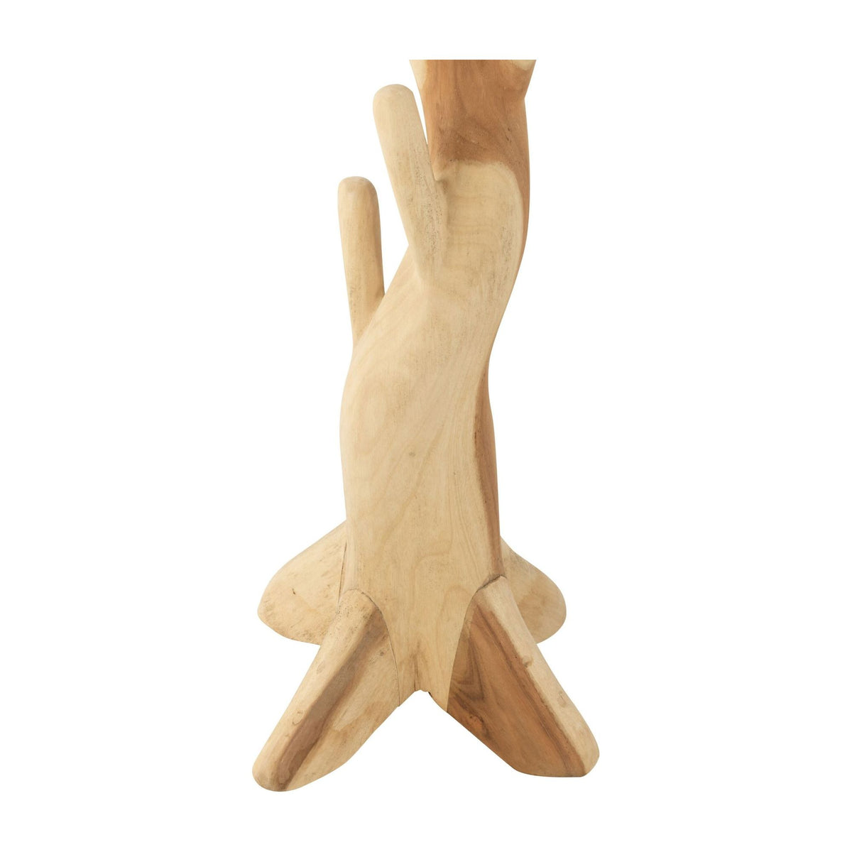 Porte-manteau sur pied en teck naturel J-Line