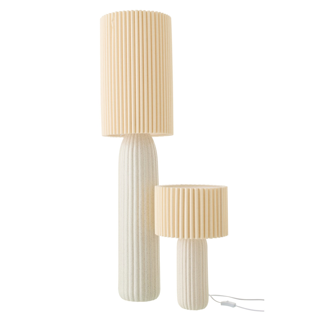 Lampadaire Esmee Céramique Blanc Cassé Large Ligne J