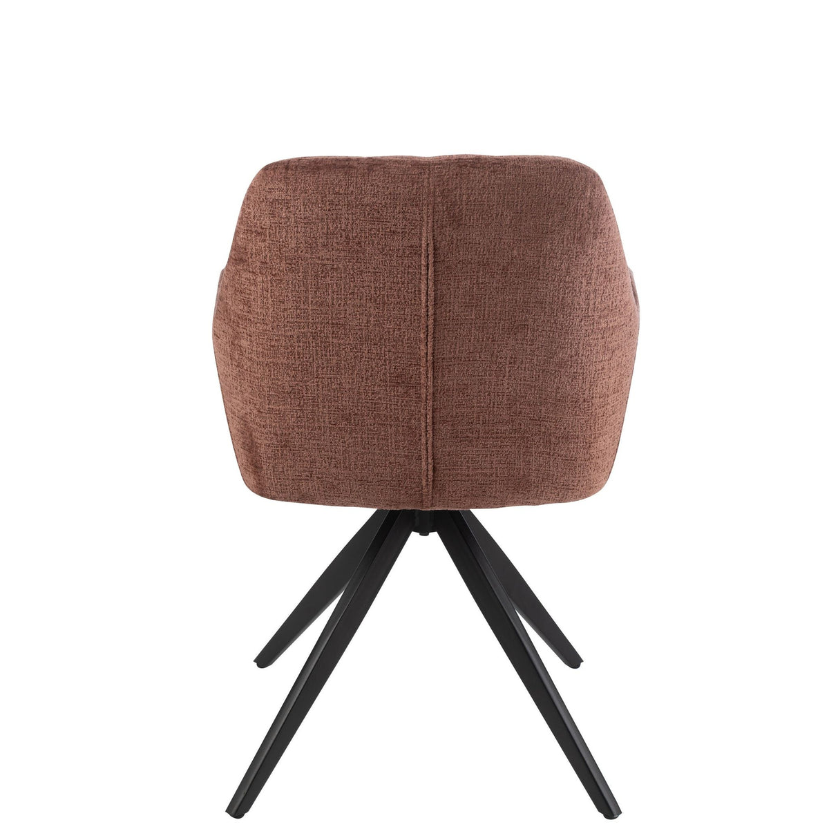 Chaise Louna Fer/Acrylique Marron J-Line