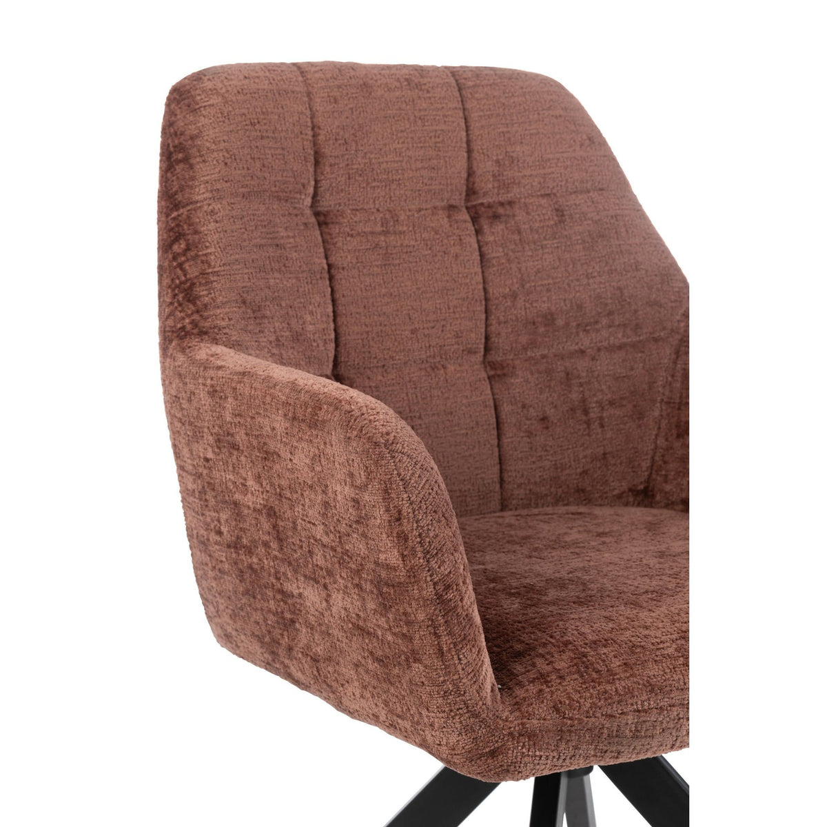 Chaise Louna Fer/Acrylique Marron J-Line