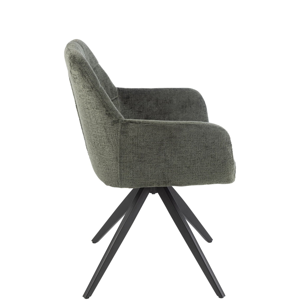 Chaise Louna Fer/Acrylique Vert J-Line