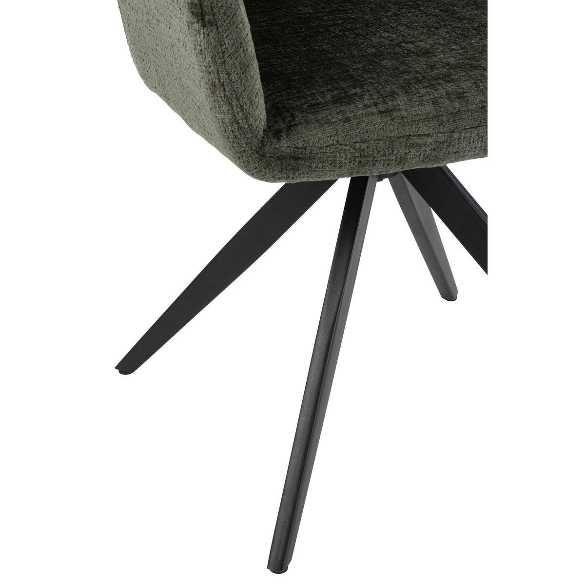 Chaise Louna Fer/Acrylique Vert J-Line
