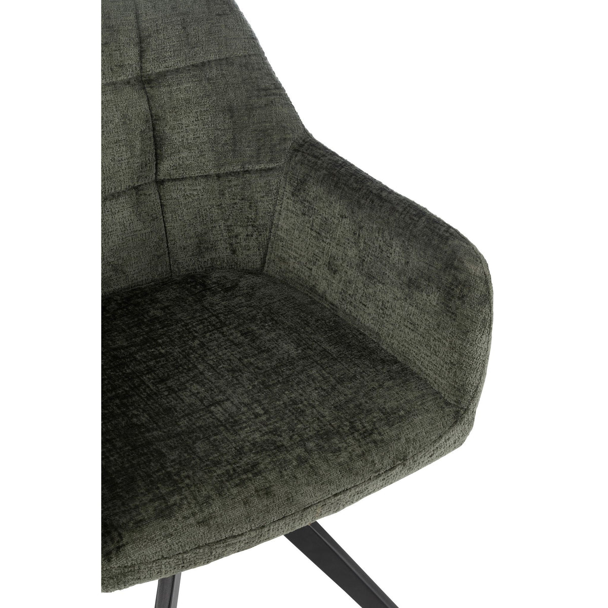 Chaise Louna Fer/Acrylique Vert J-Line