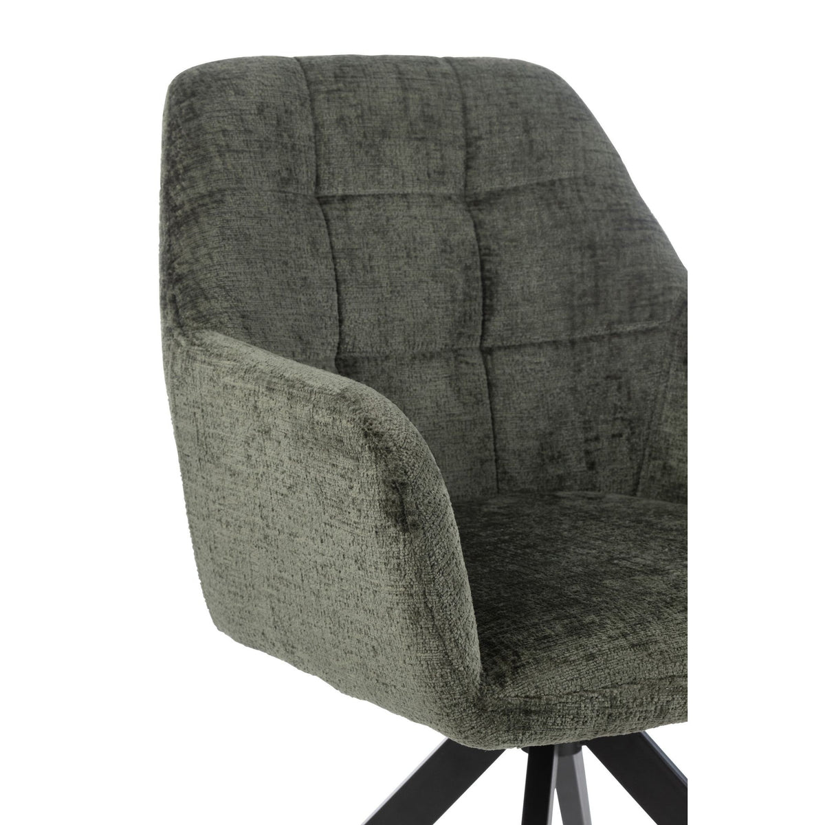 Chaise Louna Fer/Acrylique Vert J-Line