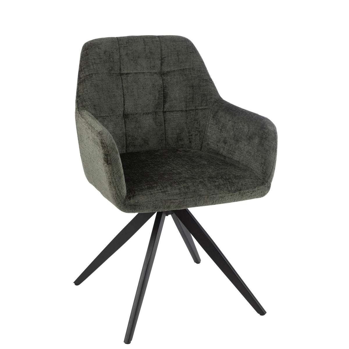 Chaise Louna Fer/Acrylique Vert J-Line