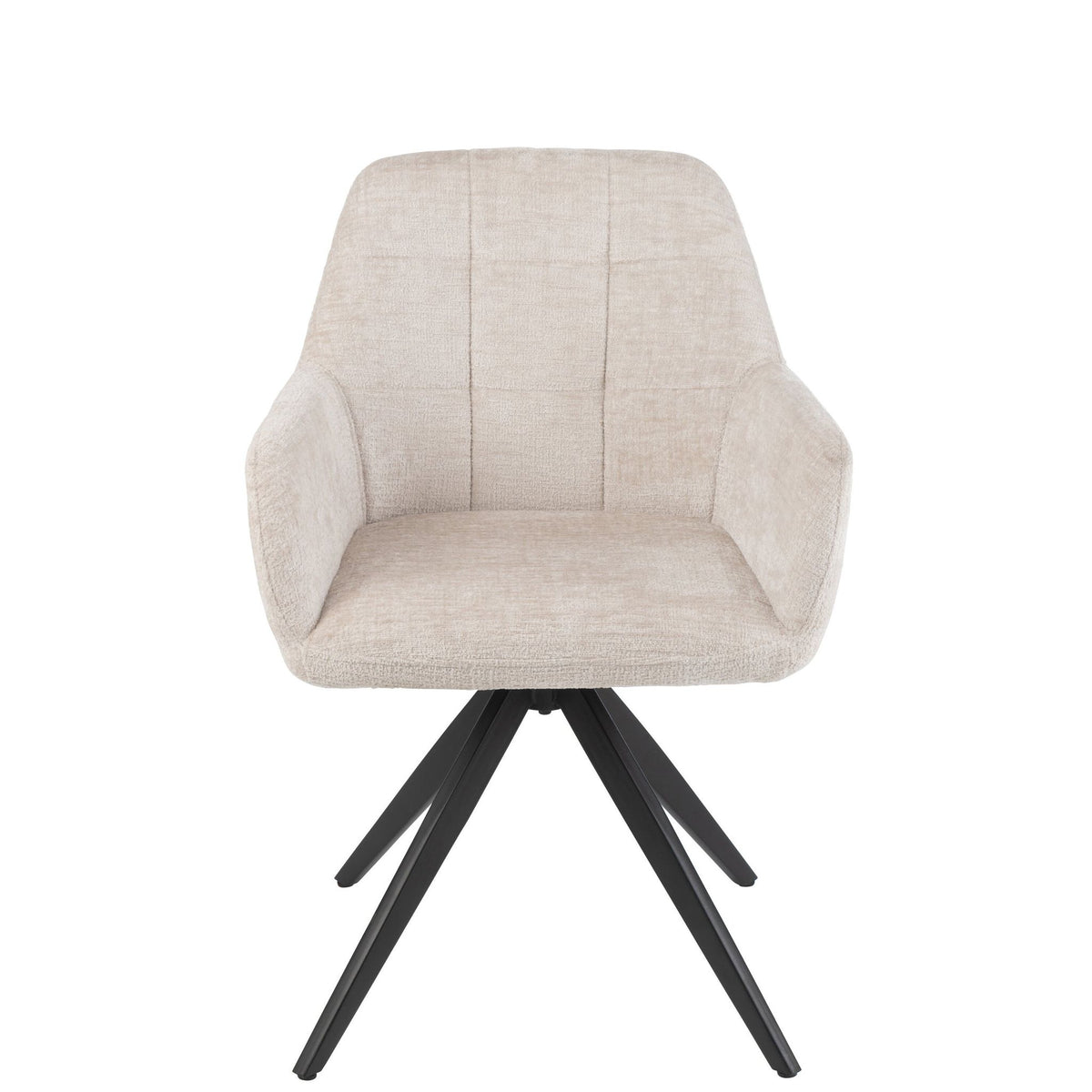 Chaise Louna Fer/Acrylique Ivoire J-Line
