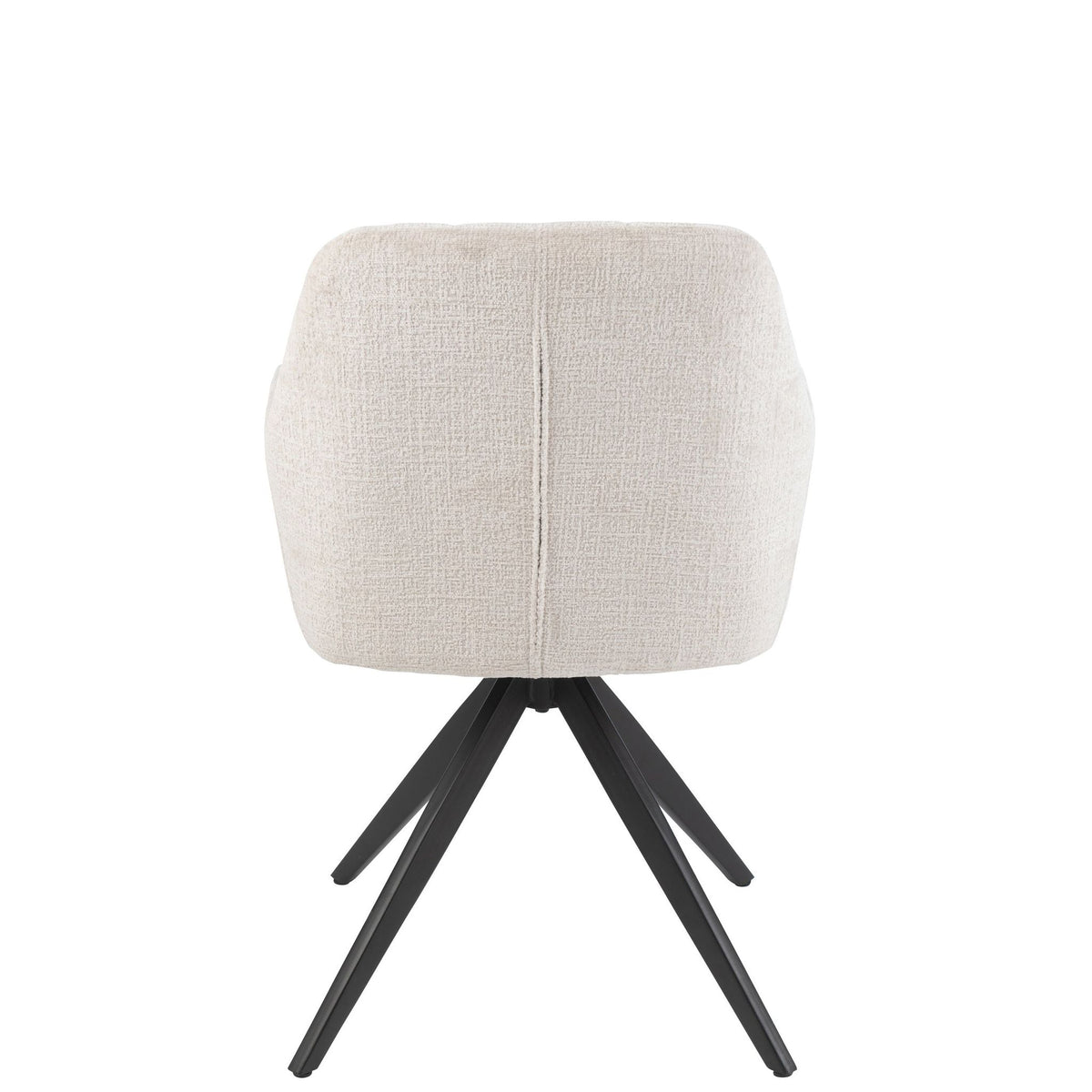 Chaise Louna Fer/Acrylique Ivoire J-Line