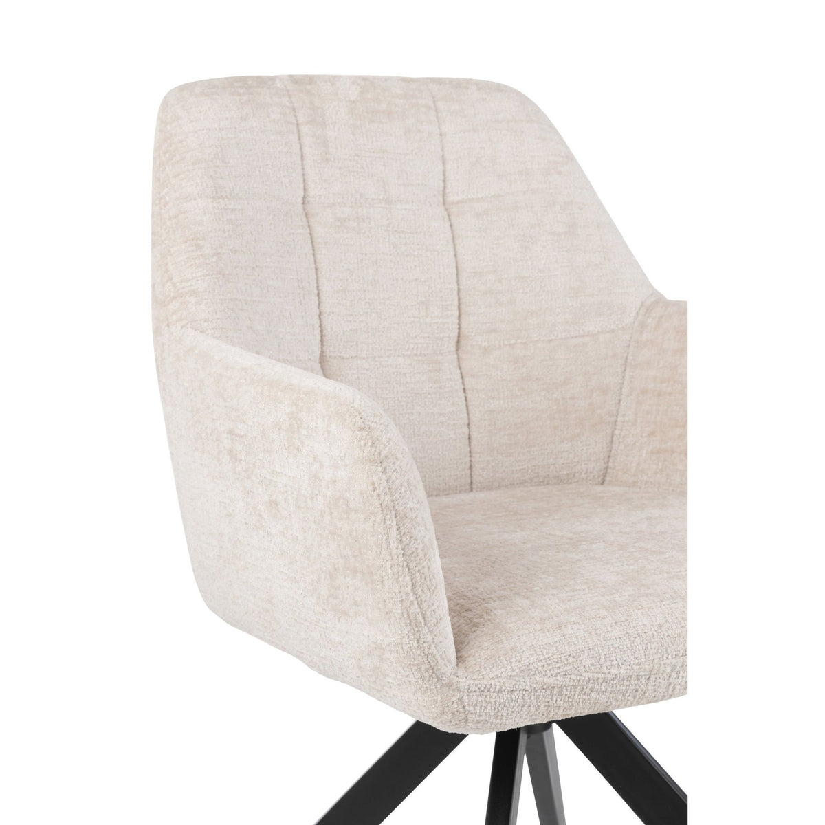 Chaise Louna Fer/Acrylique Ivoire J-Line