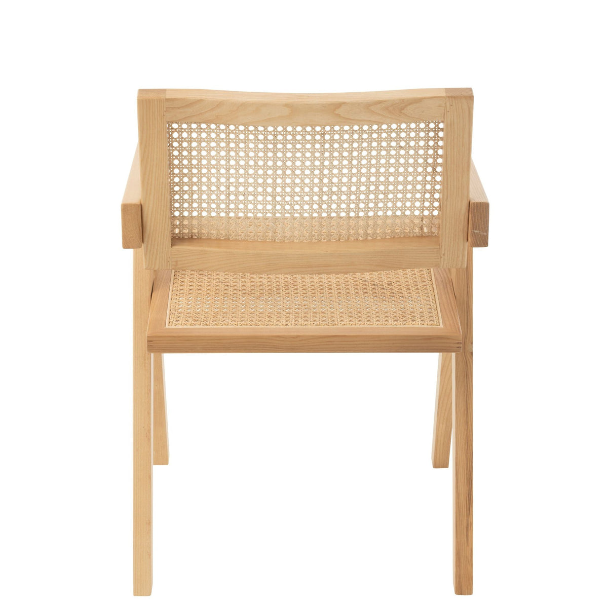Stoel Rooster Essenhout/Rattan Naturel J-Line