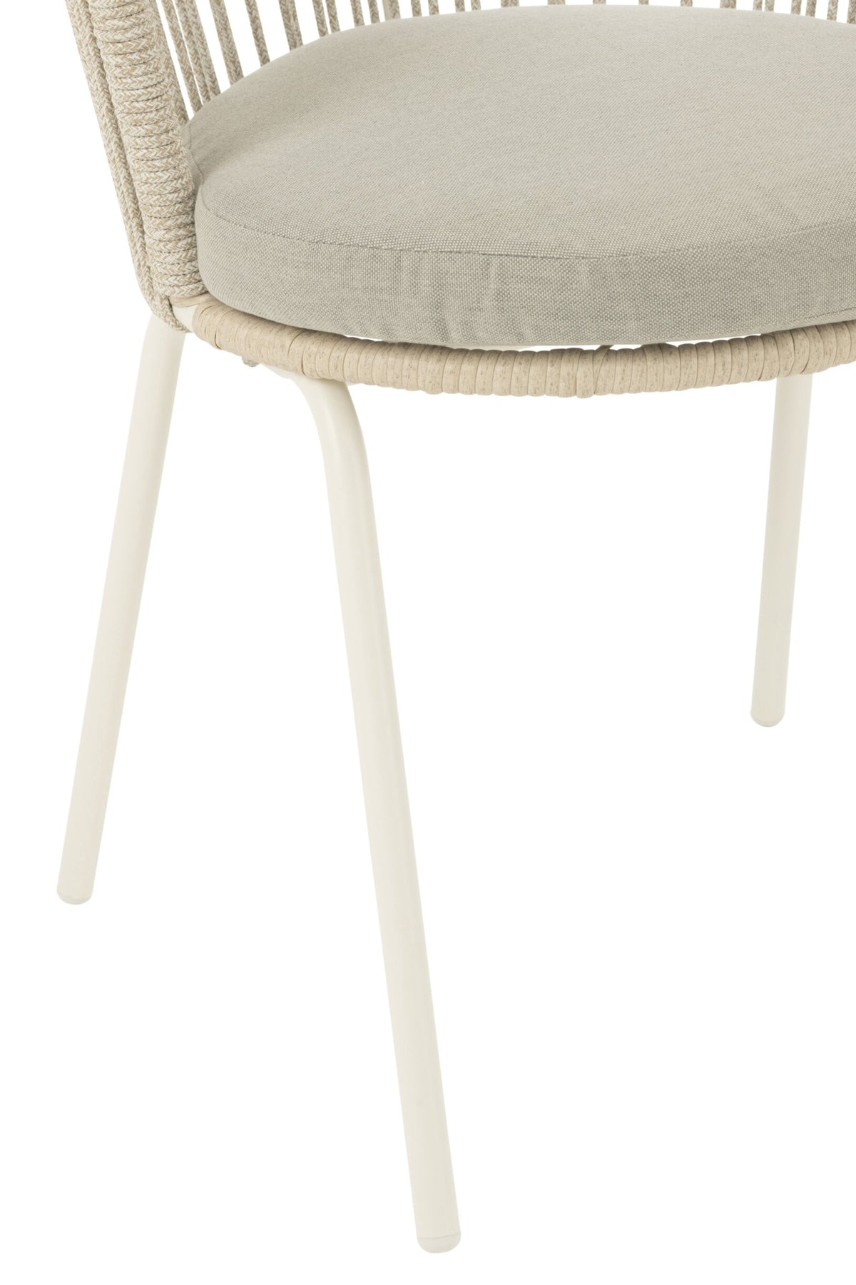 Chaise Toa Métal/Corde Grise J-Line
