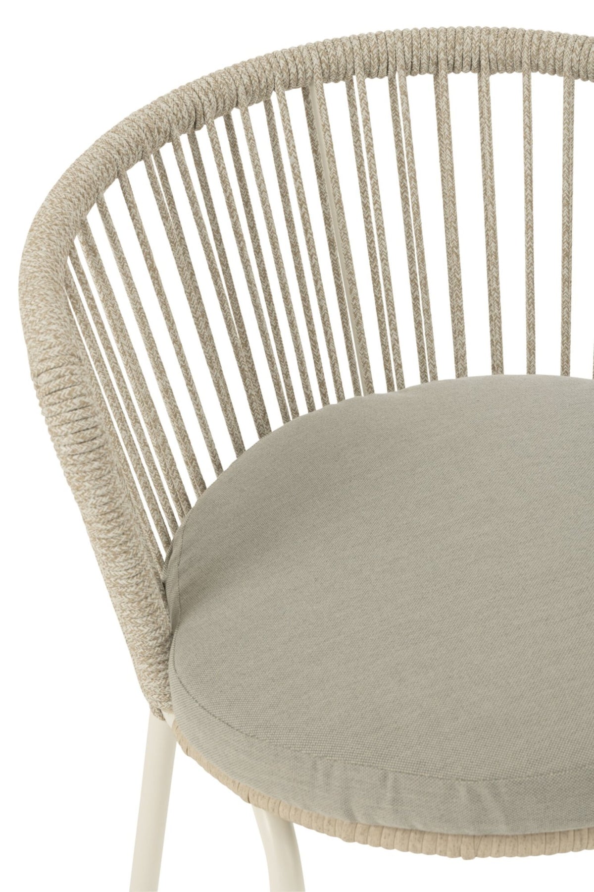 Chaise Toa Métal/Corde Grise J-Line