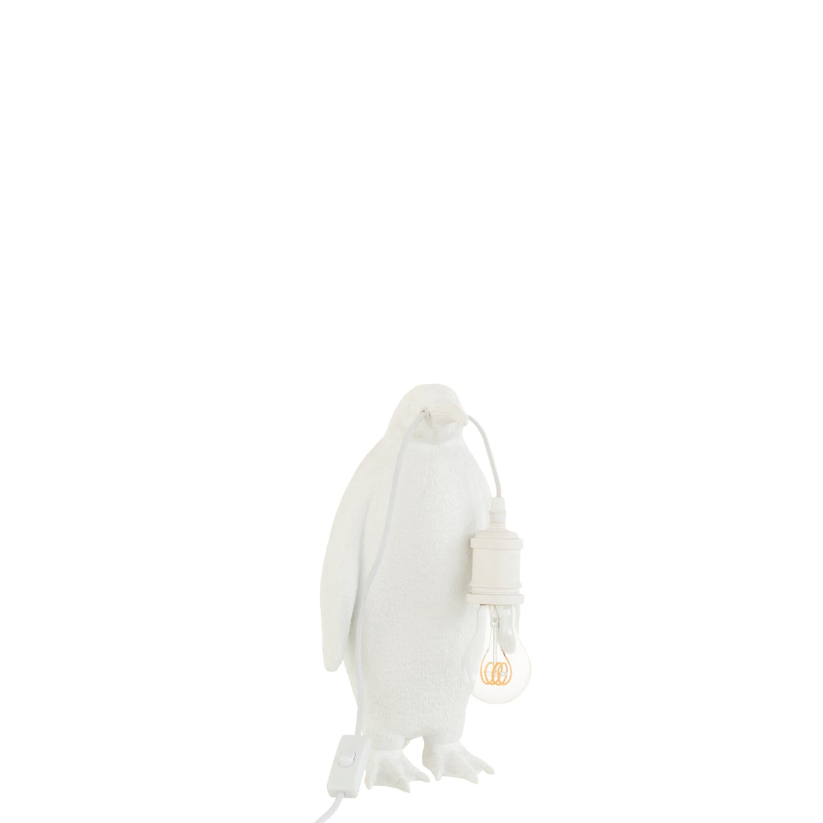 Lampe de table Pingouin Résine Blanche Petite J-Line