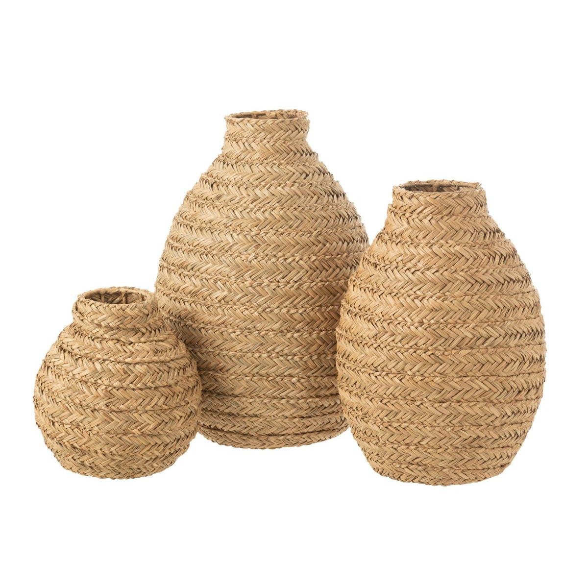 Vase Tressé en Jute Naturel Large J-Line