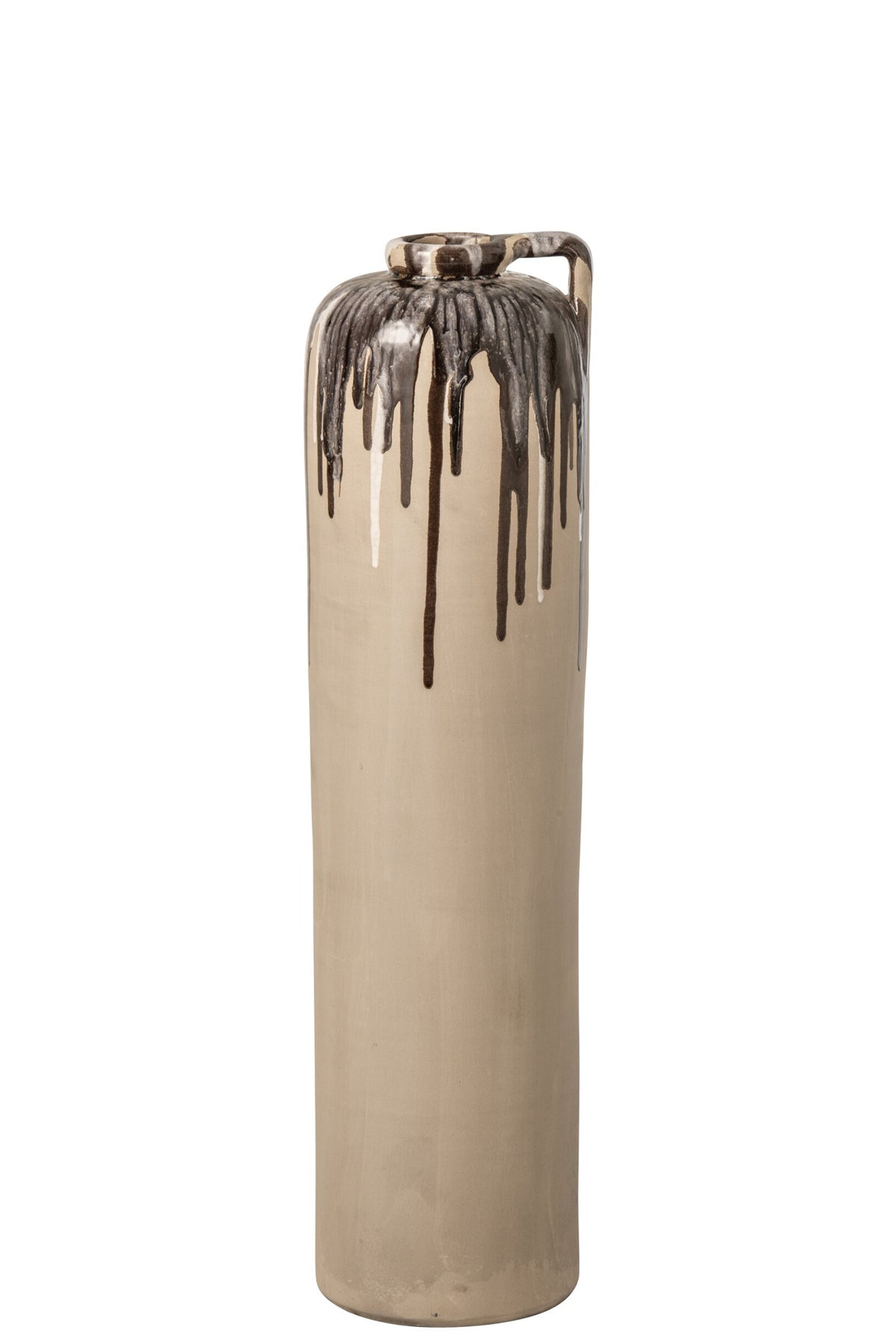 Vase de sol Céramique Beige/Marron Moyen J-Line