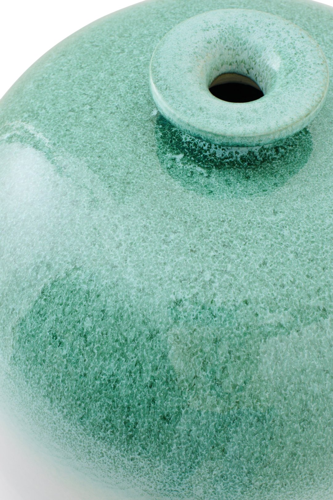Vase de sol Céramique Vert menthe/Blanc Large J-Line