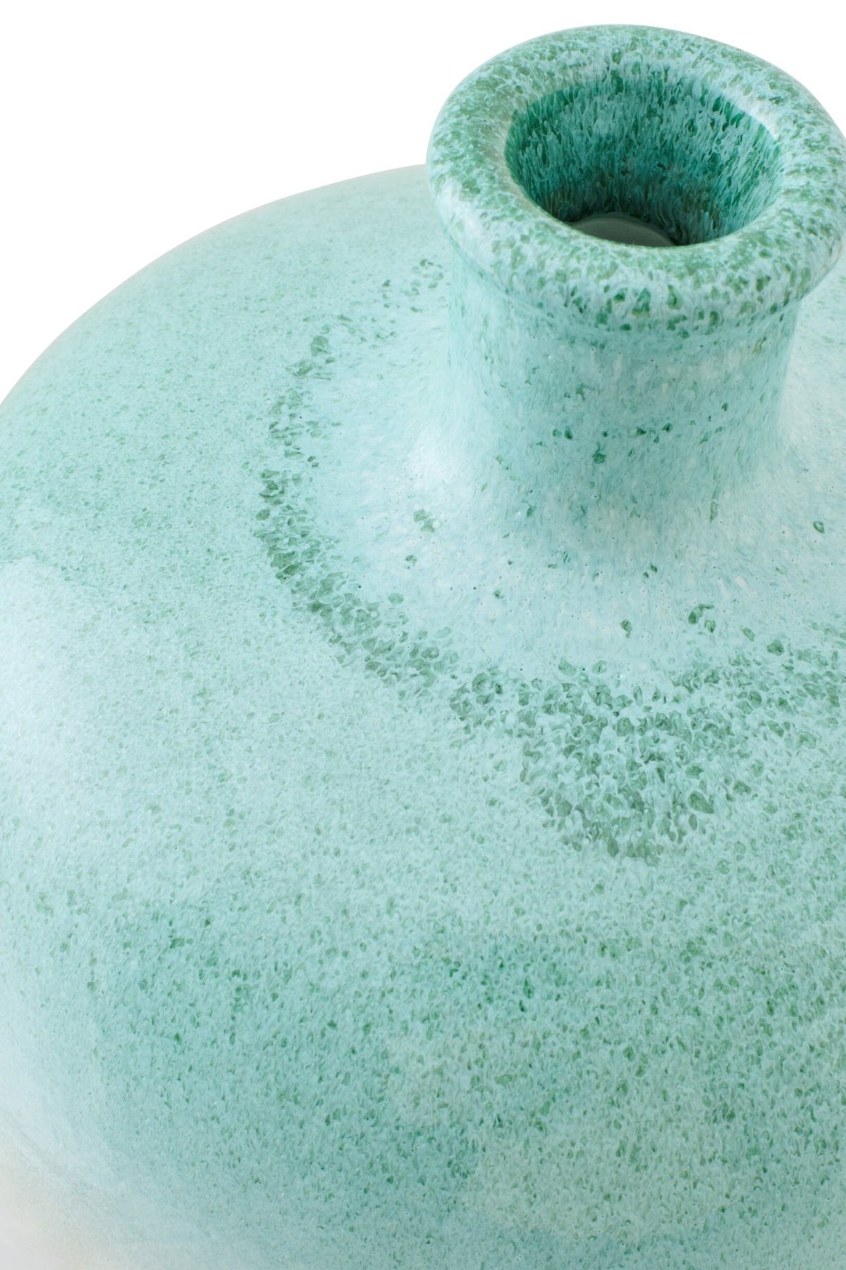 Vase de sol Céramique Vert menthe/Blanc Petit J-Line