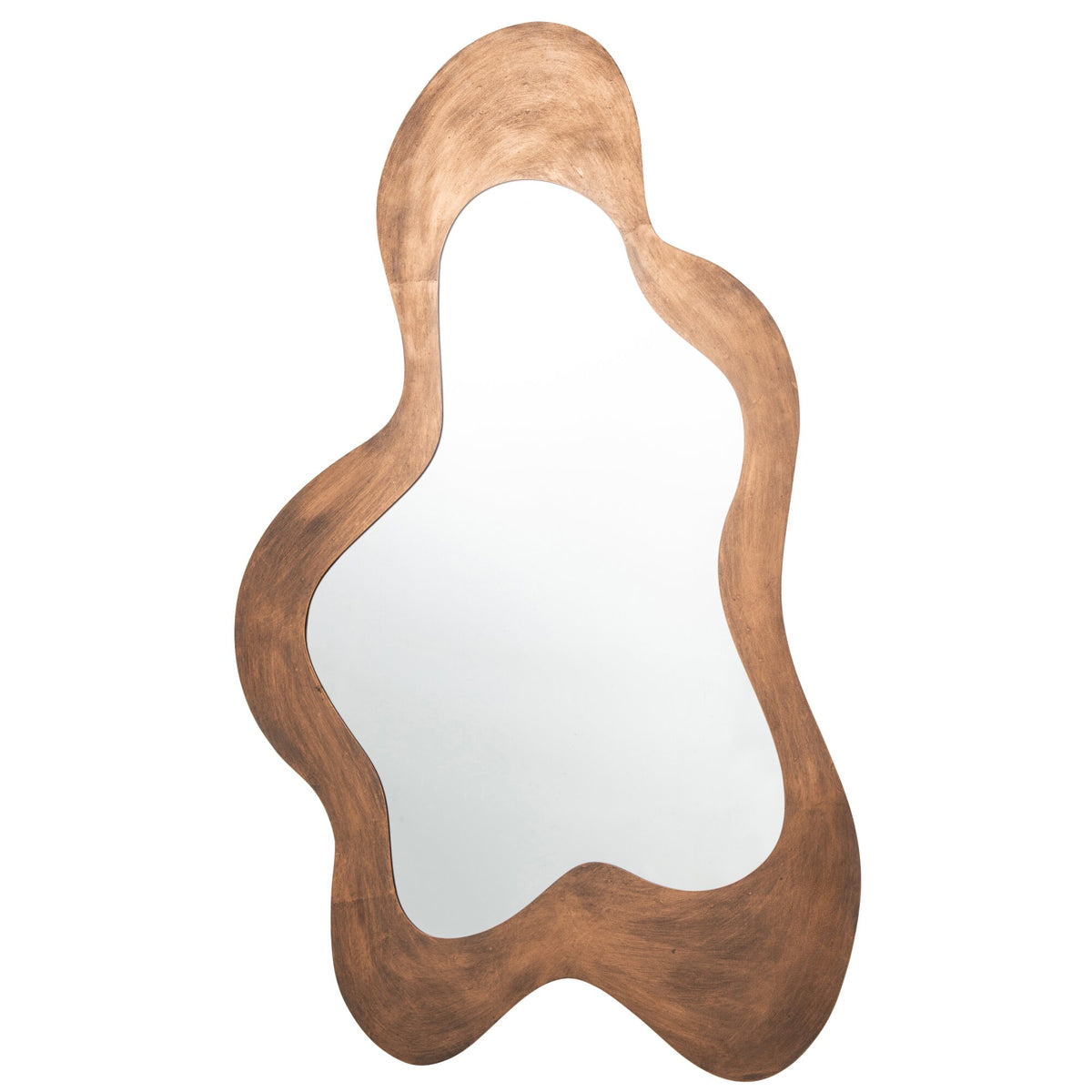 Miroir mural en fer bronze J-Line