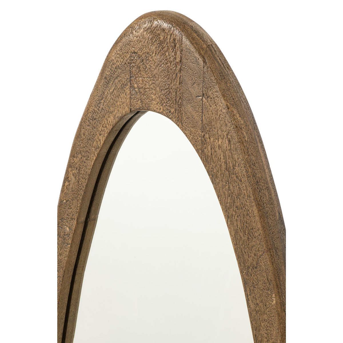 Miroir mural en bois de manguier brun foncé J-Line