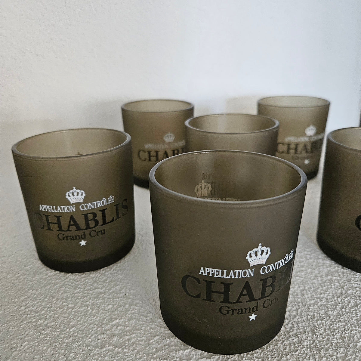 Windlicht Wijn Chablis Taupe Small 8 cm - Windlicht - Mars & More - livinglovely.nl