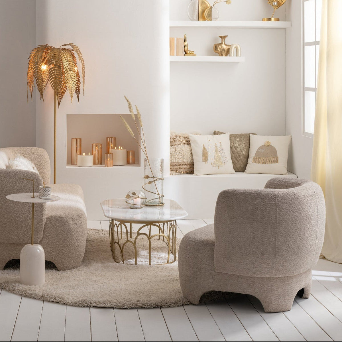 Fauteuil 1 place en maille Tex/Ht blanc J-Line