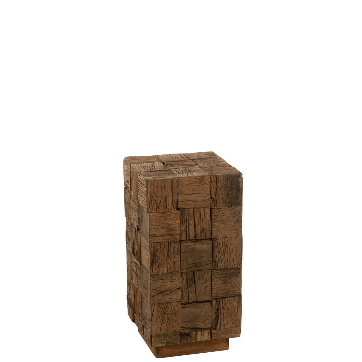 Colonne en bois recyclé naturel petite J-Line