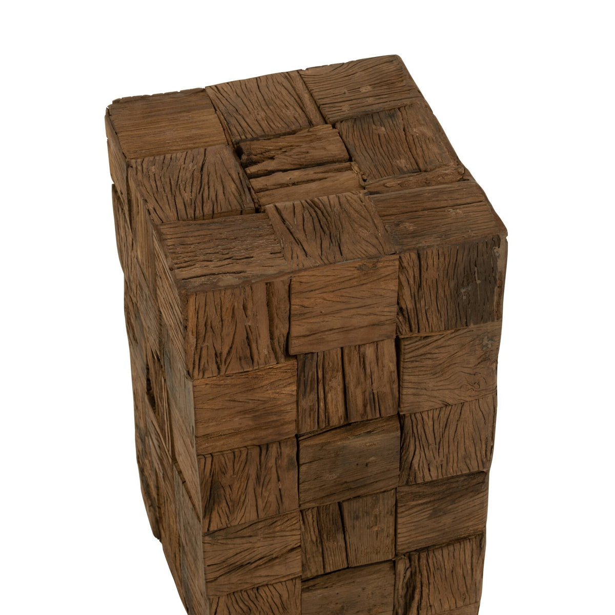 Colonne en bois recyclé naturel petite J-Line