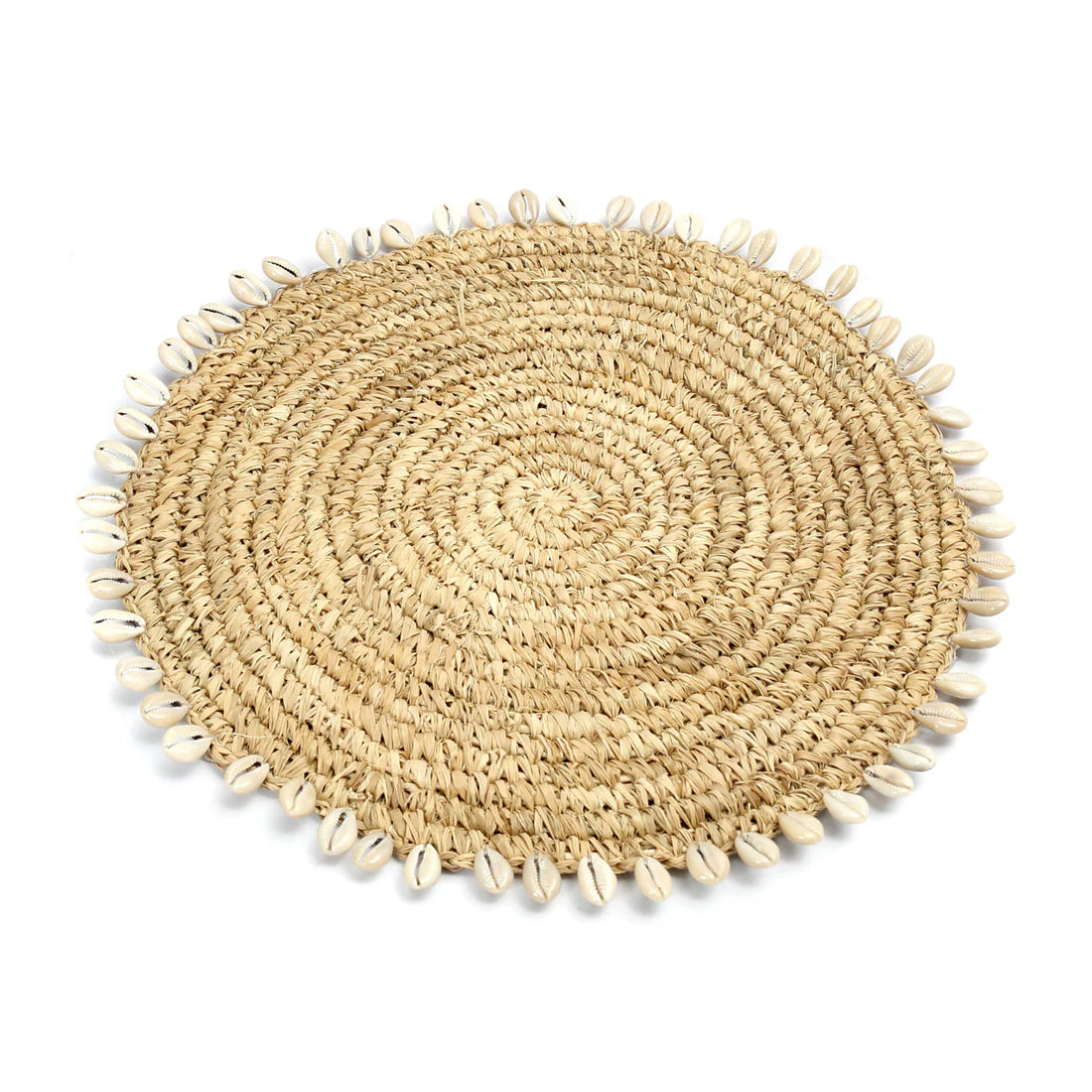 Le set de table Raffia Shell Naturel Bazar bizar