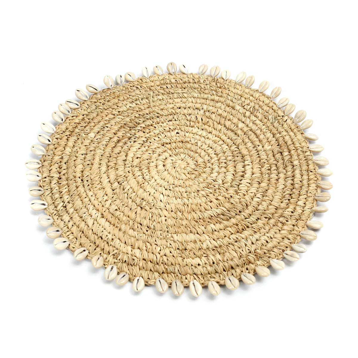 Le set de table Raffia Shell Naturel Bazar bizar