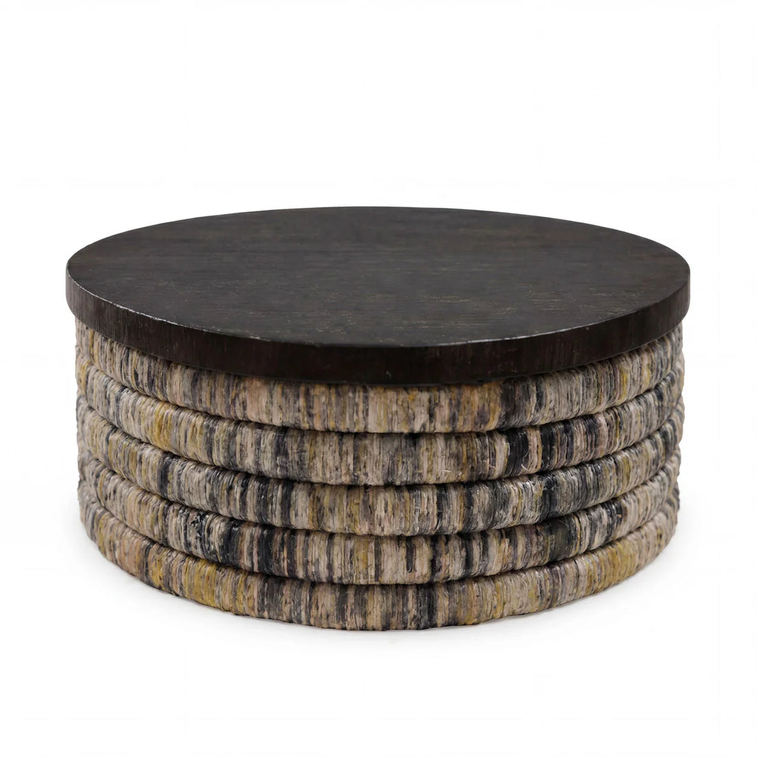 Table basse ronde Banana gris délavé Magani Bazar Bizar