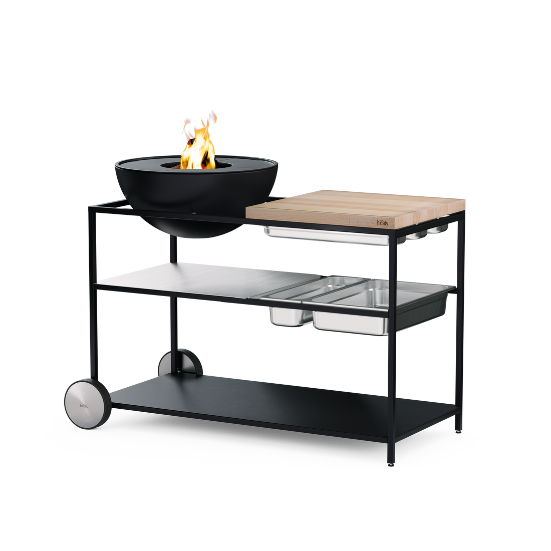 Fire Kitchen BBQ met Höfats Bowl 57 Plancha-grillset