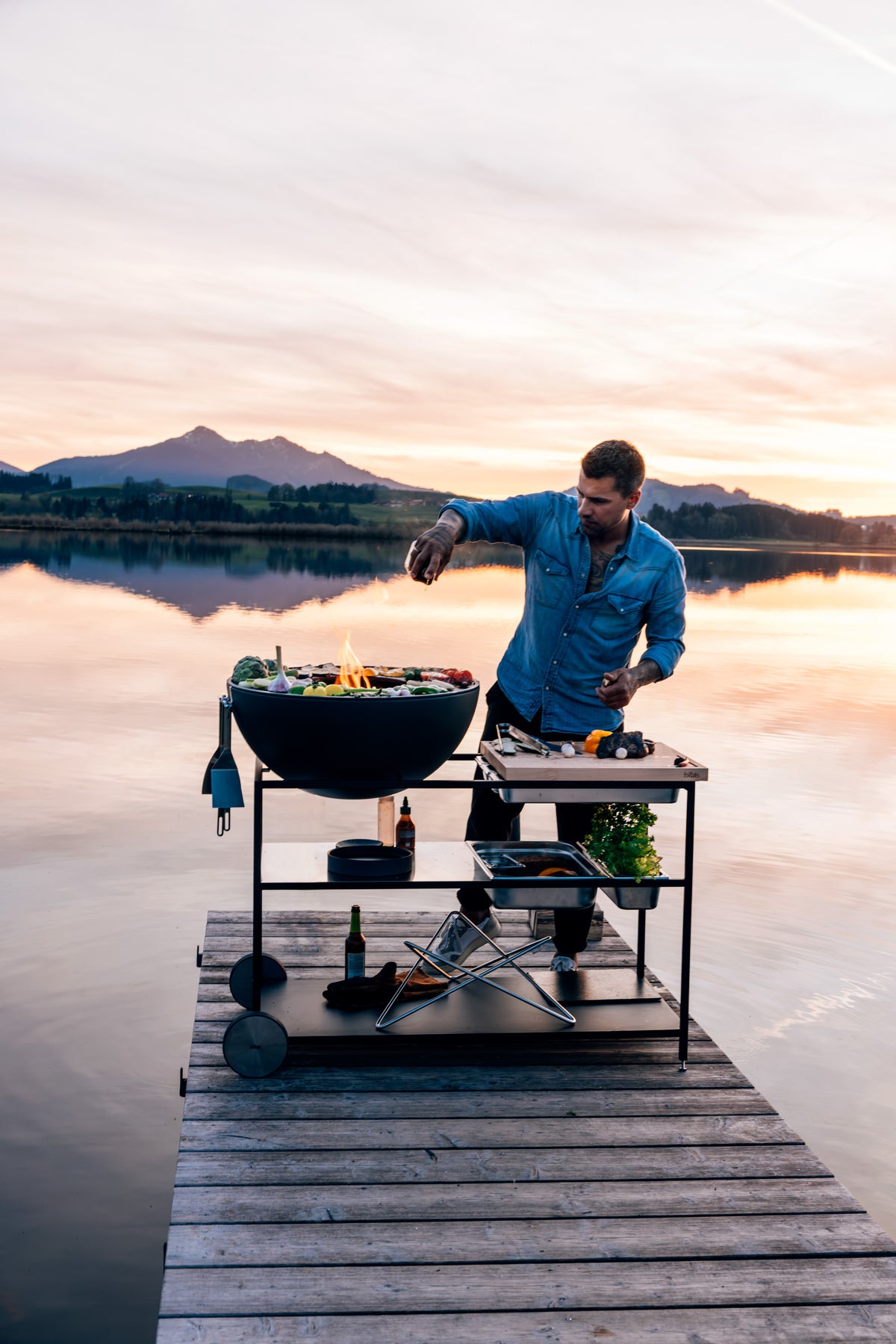 Fire Kitchen BBQ avec Höfats Bowl 70 Cuisine d&