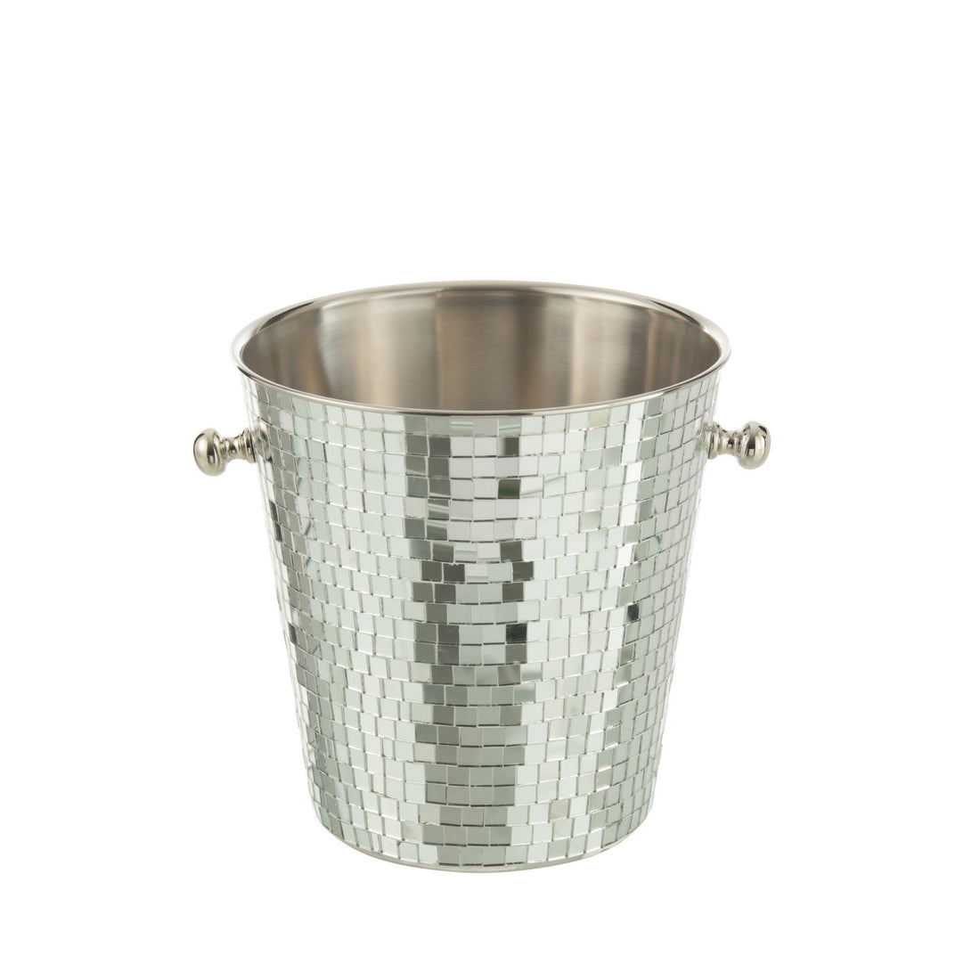 Seau à glaçons Mosaïque Acier inoxydable Argent J-Line