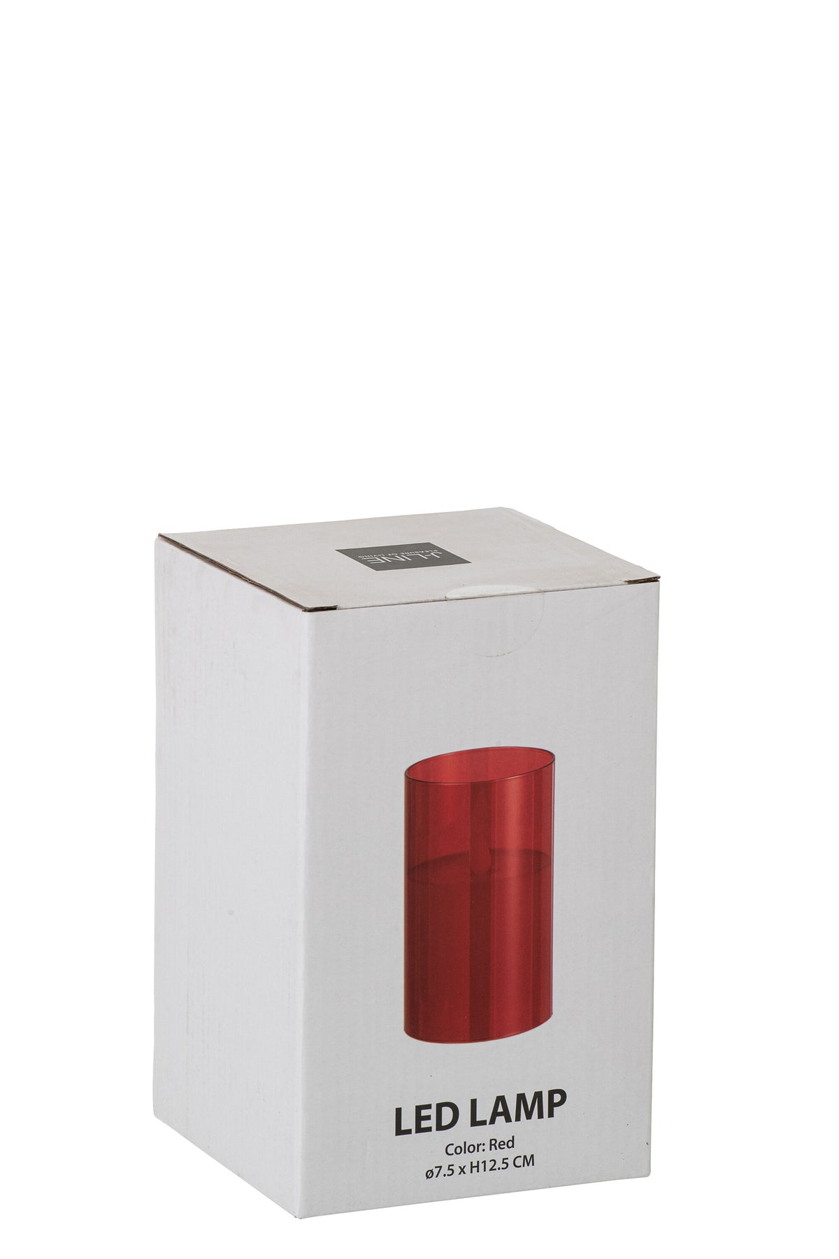 Lampe LED Verre Scintillant Rouge Petite