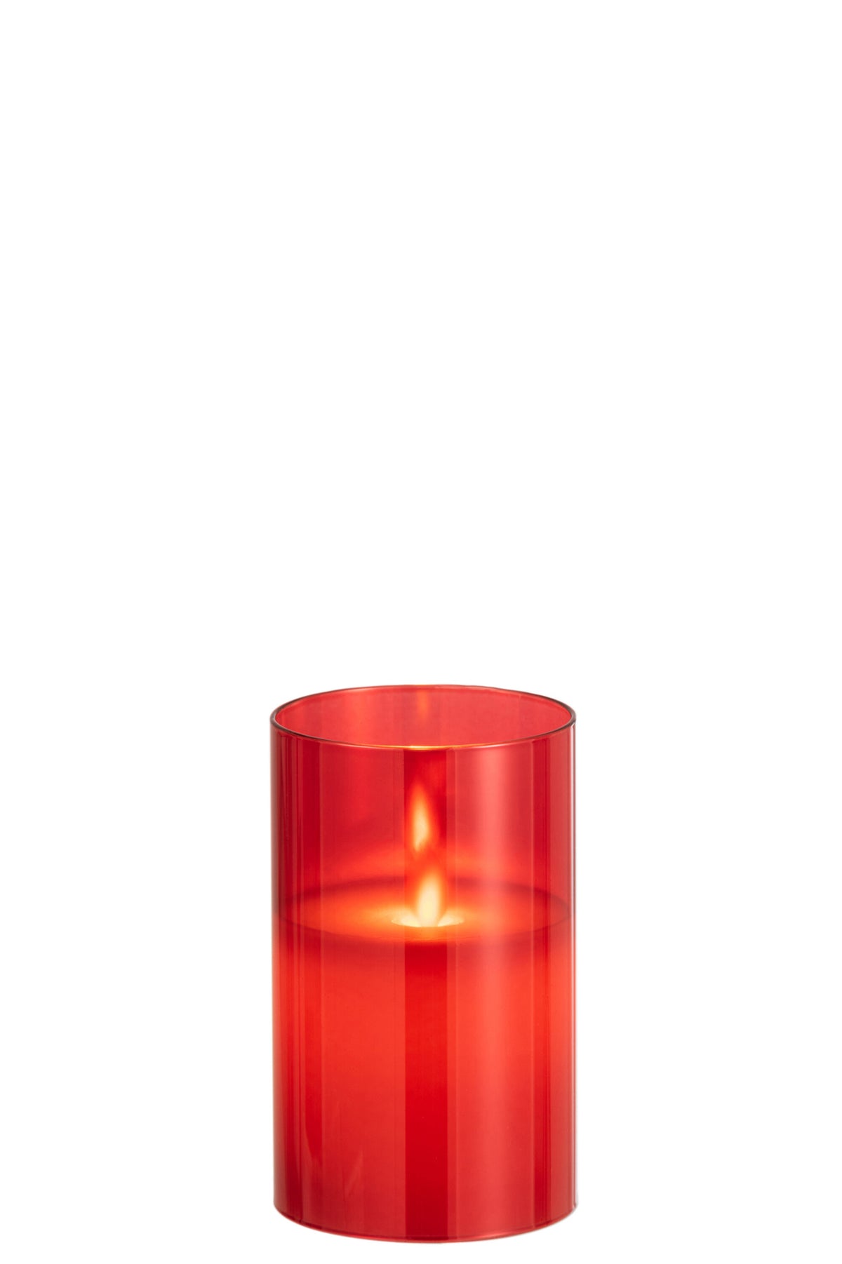 Lampe LED Verre Scintillant Rouge Petite