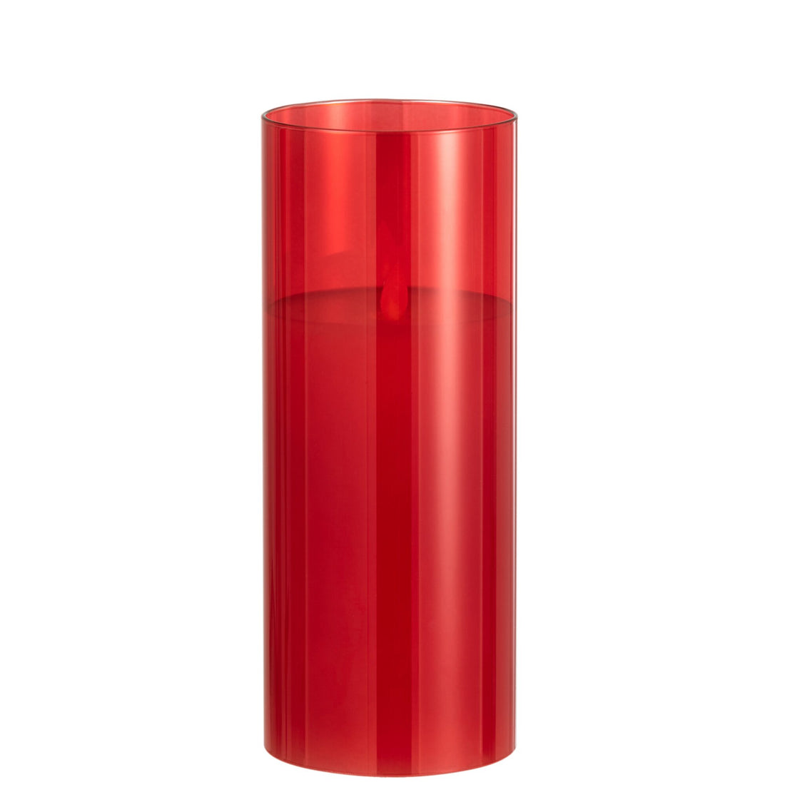 Lampe LED Verre Scintillant Rouge Large