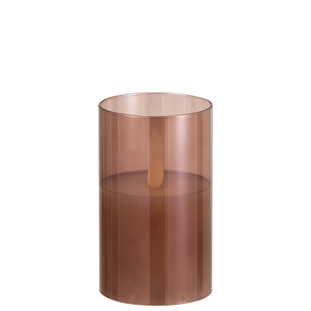 Lampe LED Verre Scintillant Marron Petit