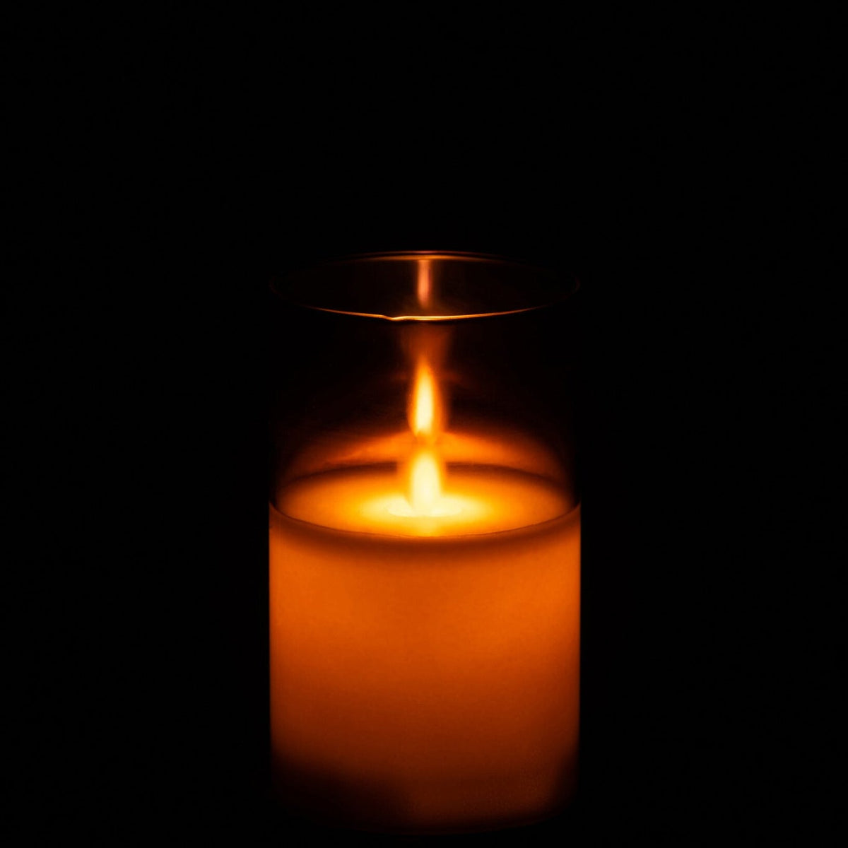 Lampe LED Verre Scintillant Marron Petit