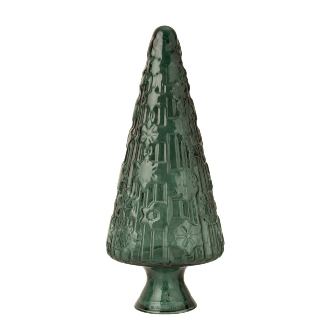 Ornement de sapin de Noël en verre vert, grand modèle, J-Line