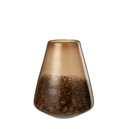 Vase en verre marron foncé Cone Small J-Line