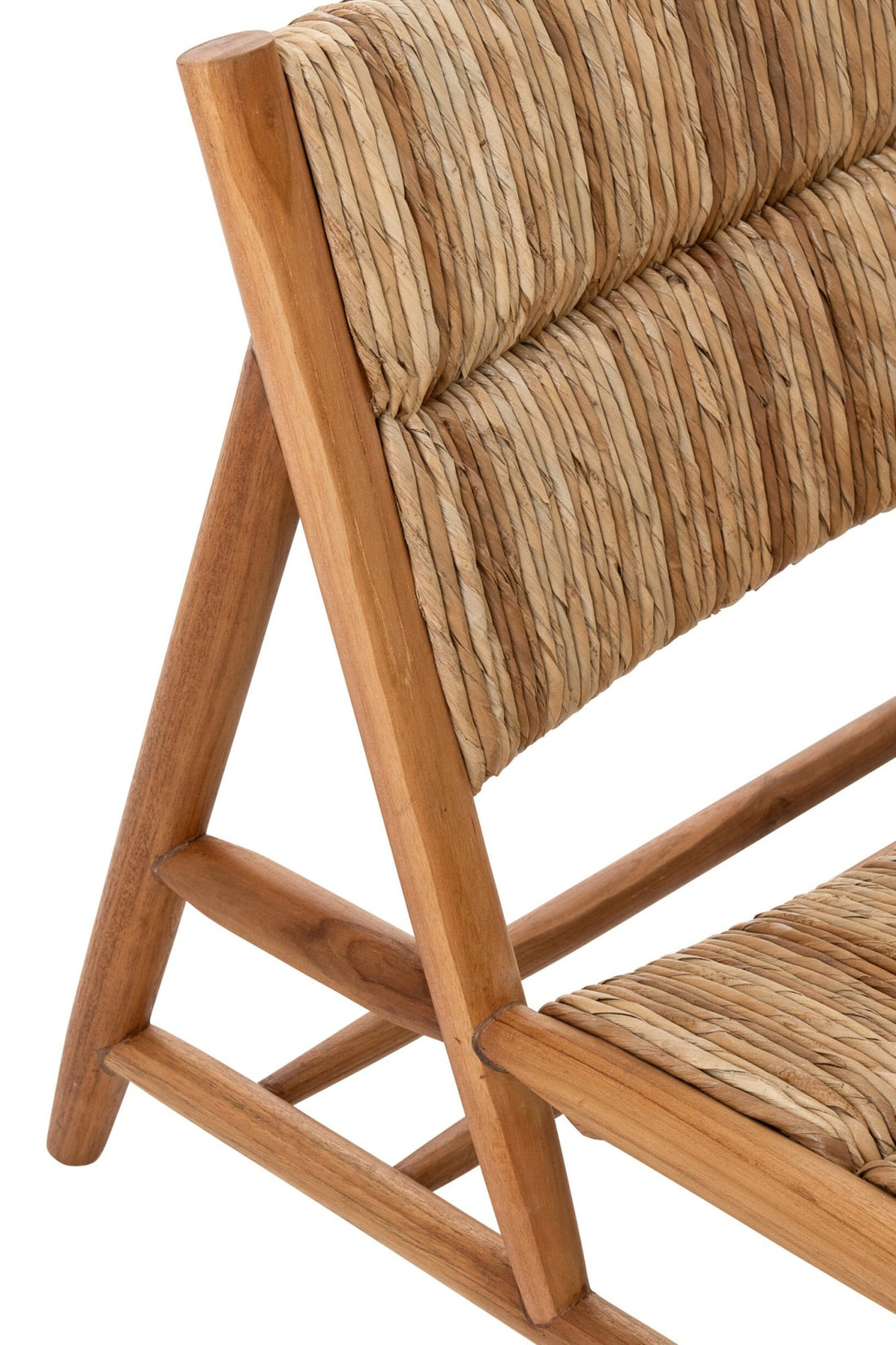 Fauteuil lounge en teck naturel J-Line